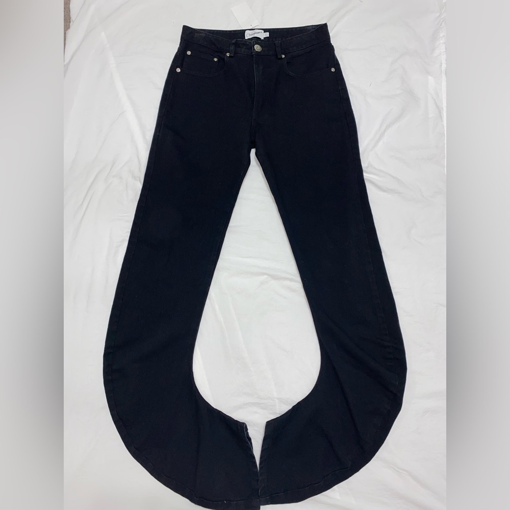 VAQUERA NYC designer black scrunch pants / jeans women’s size 27 - Picture 12 of 14